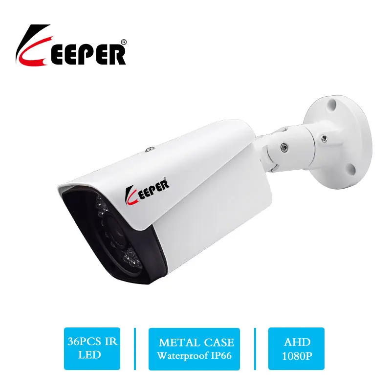 Koop Keeper HD 1080 p 2MP AHD Security Camera Outdoor Waterdichte Array infrarood Nachtzicht Metal Bullet CCTV Analoge Surveillance