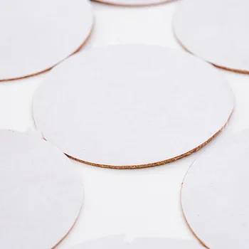 

Natural Round 5pcs Wood Coffee Cup Mat Heat Resistant Cork Coaster Mat placemat Kitchen Decor