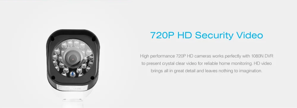 SANNCE 4CH 720P DVR система наблюдения и(4) HD 1,0 MP наружные фиксированные камеры безопасности с P2P и qr-кодом сканирование простое дистанционное управление