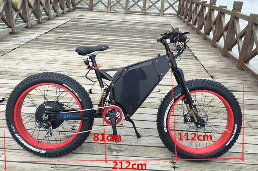 Discount Rear Drive Ebike 48V 1500W Electric Bicycle Fat snow Bike Conversion Kit 20