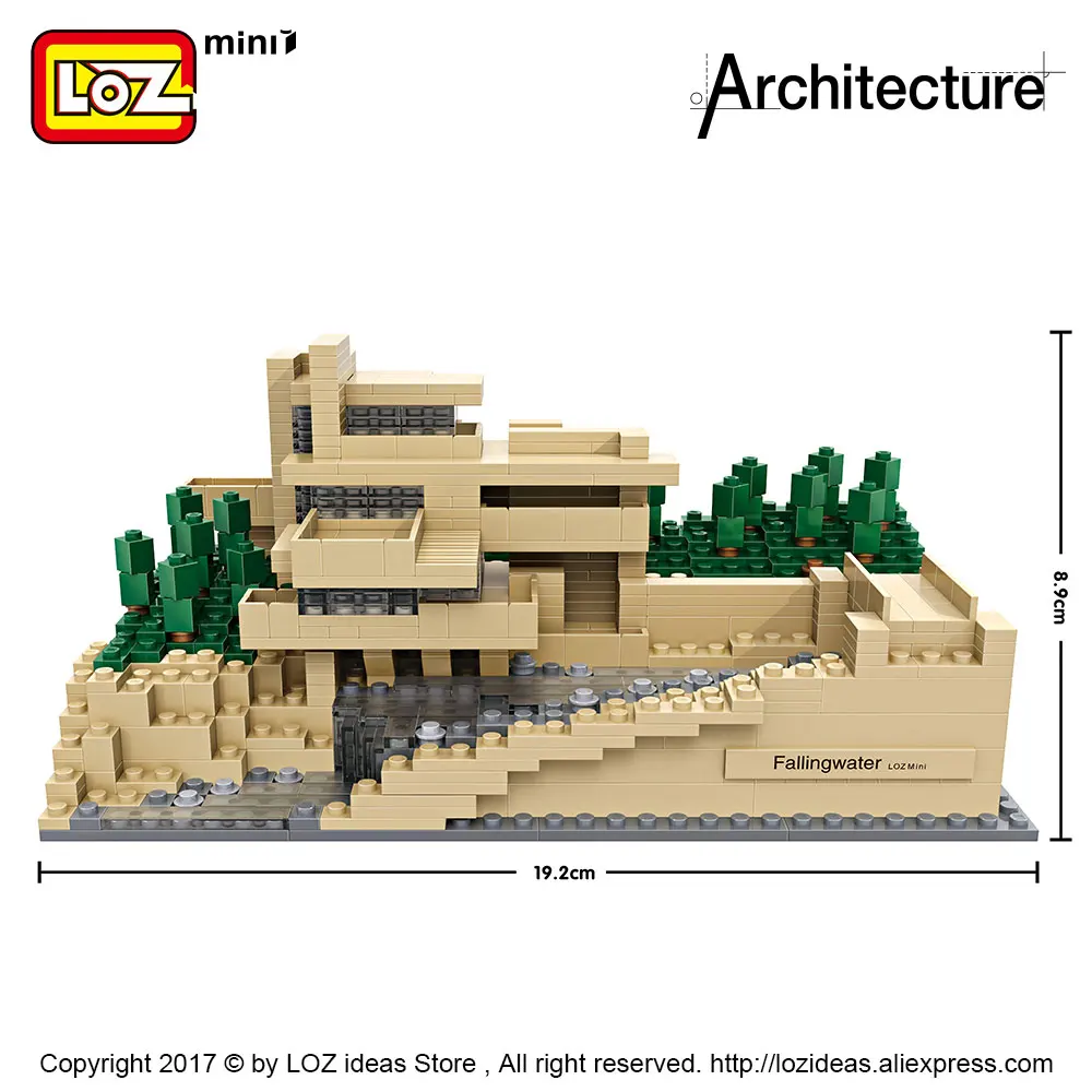 LOZ-Toys-Falling-Water-Villa-Model-Tree-House-Bricks-Mini-Building-Blocks-Architecture-Educational-Toys-For (2)