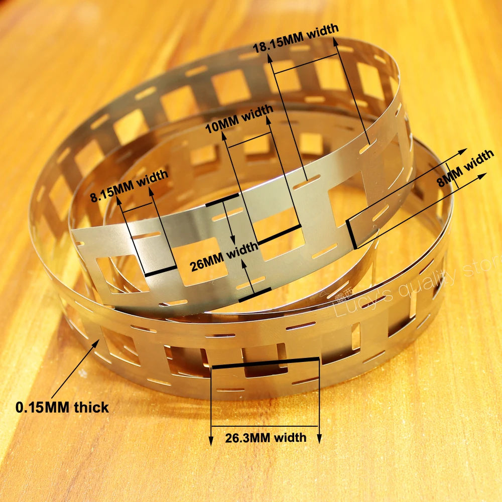 1 м держатель литиевой батареи специальный никелевый лист 18650 мощность никелированная сталь точечная сварка никелевый лист 0,15 мм толщиной* 26 мм шириной