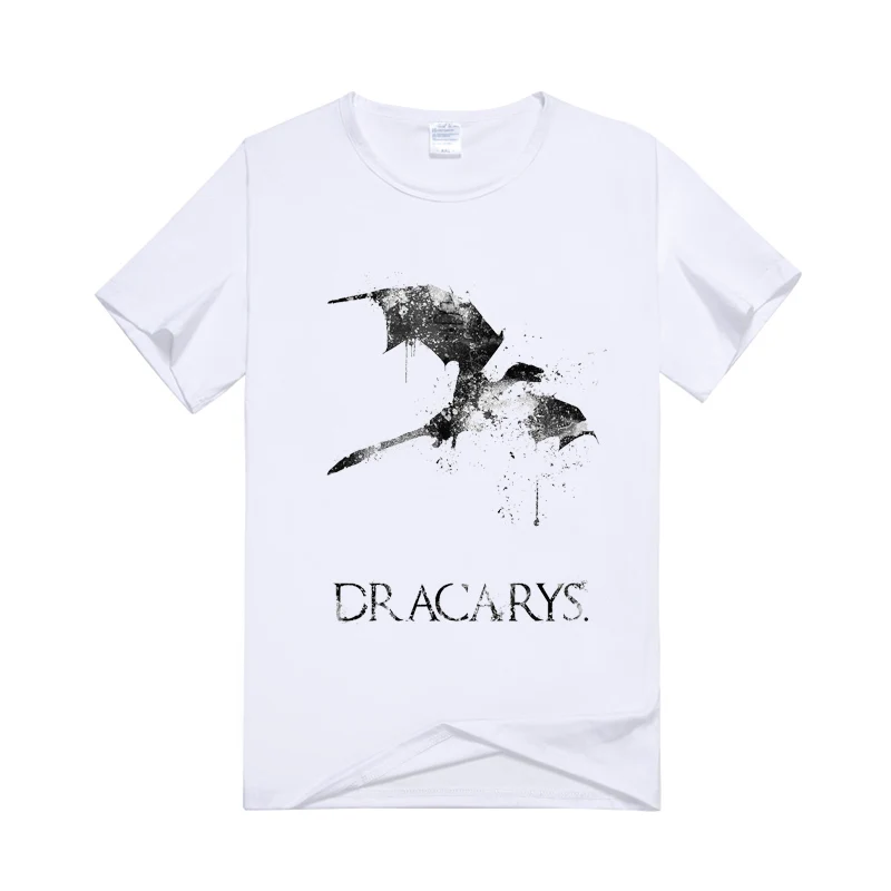 Dracarys Футболка Игра престолов бренд унисекс для взрослых Harajuku Винтажная Camisetas Hombre