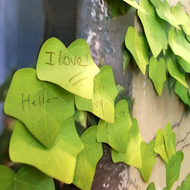 

Coloffice 1PC Leaves Facilitate Environmental Sticky Note Creative Decoration Classroom Memo Pads Message Notes Office School