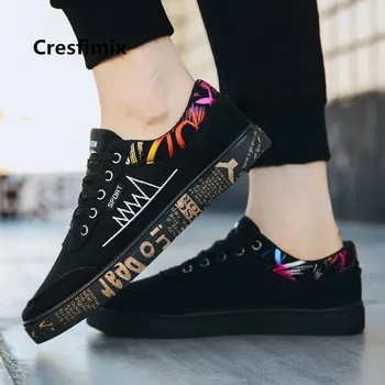 

Zapatos Hombre Men Cool Comfortable Lace Up Black Shoes Male Fashion Street Canvas Shoes Man Cool Stylish Anti Skid Shoes E3084