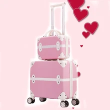 Комплект из двух предметов для багажа, универсальная коробка для посадки на колеса, миничемоданчик, красивый багажник, переносная тележка, модный вализ