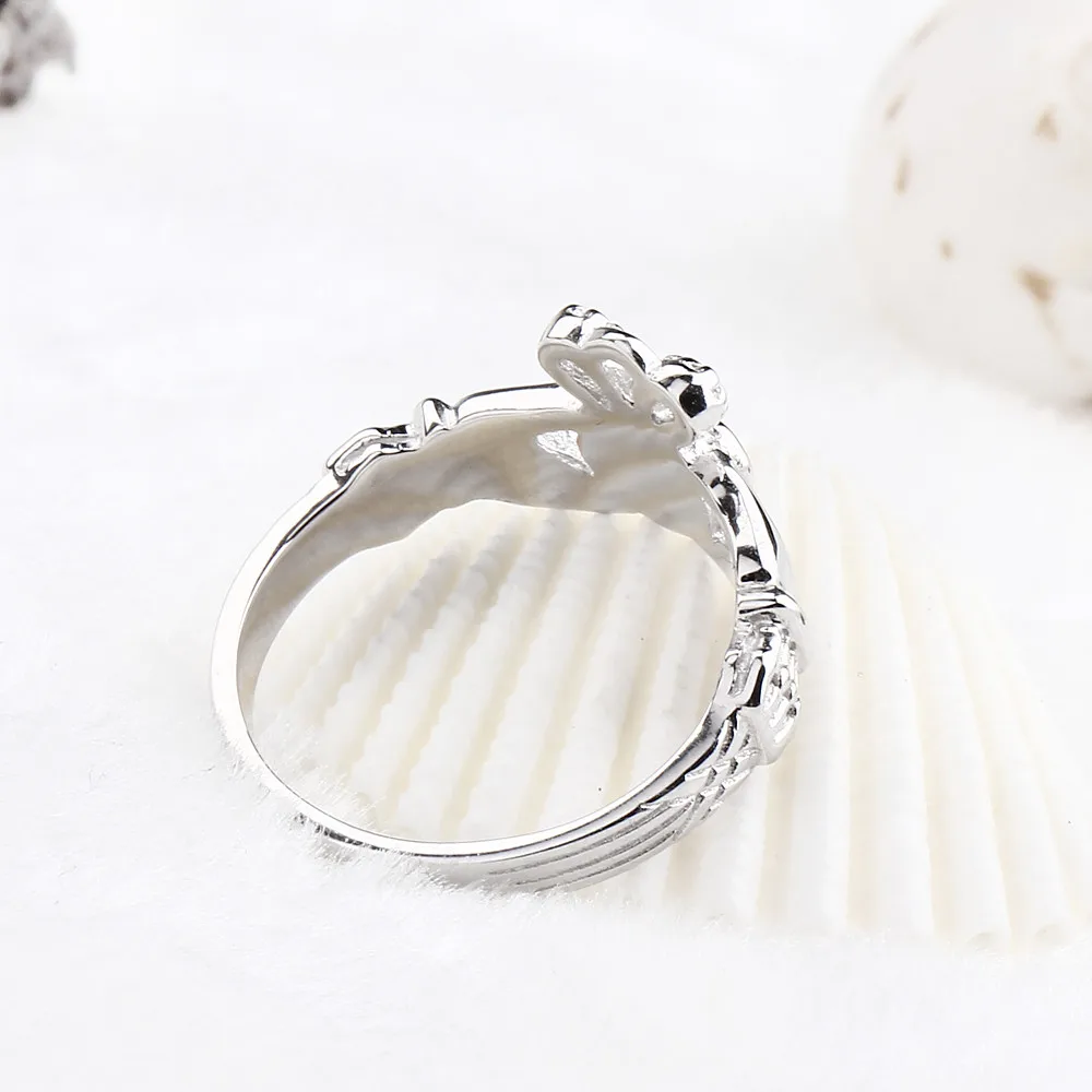 Somen Кольцо женское 925 пробы Серебряное кольцо Claddagh обручальное кольцо Обручальные кольца модные ювелирные изделия Femme Anillos De Plata 925