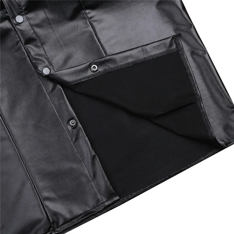 TiaoBug для мужчин мягкий черный искусственная кожа рубашка Топ короткий рукав полицейская форма рубашка для ночного клуба вечерние кнопки