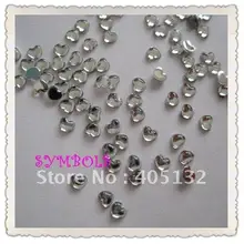 NRR04W 10000 шт./пакет 2,5 мм в форме сердца, со стразами смолы Стразы для ногтей Акриловые Стразы для ногтей