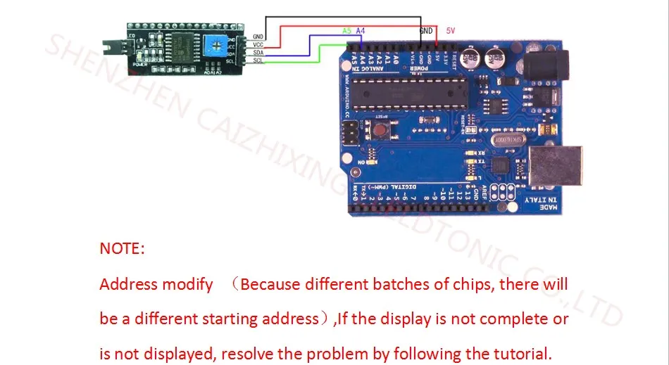 IIC/igc/интерфейс lcd 1602 2004 ЖК-адаптер пластина для Arduino