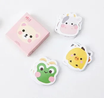 

New 45 pcs/pack cute animals face mini paper seal Scrapbooking Decoration label Wholesale