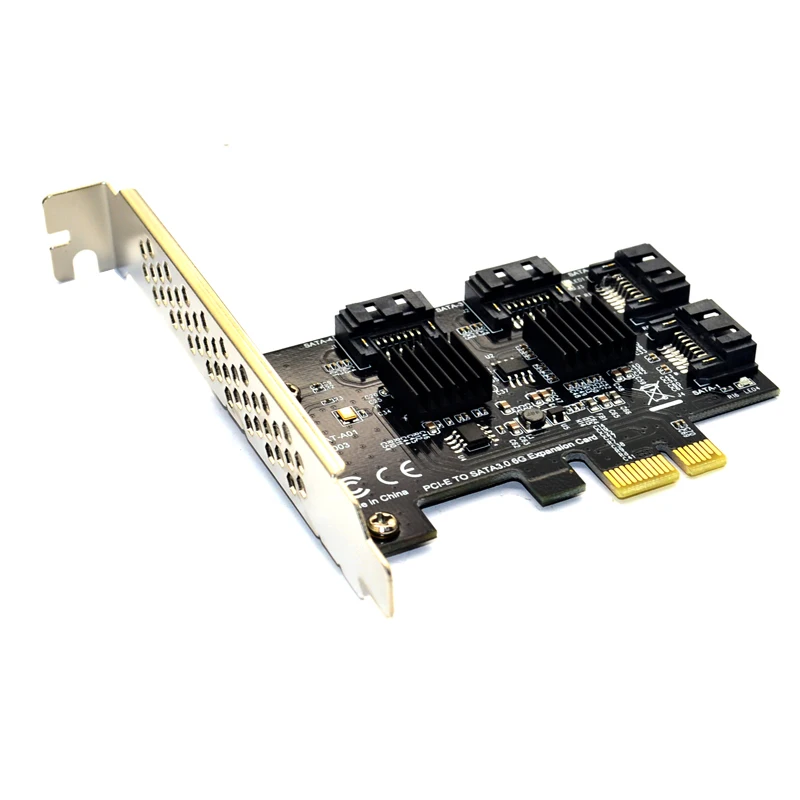 PCIE SATA карта PCI-E адаптер PCI Express SATA3.0 конвертер 4-Порты и разъёмы SATA III 6 г расширения карты контроллера адаптер IPFS