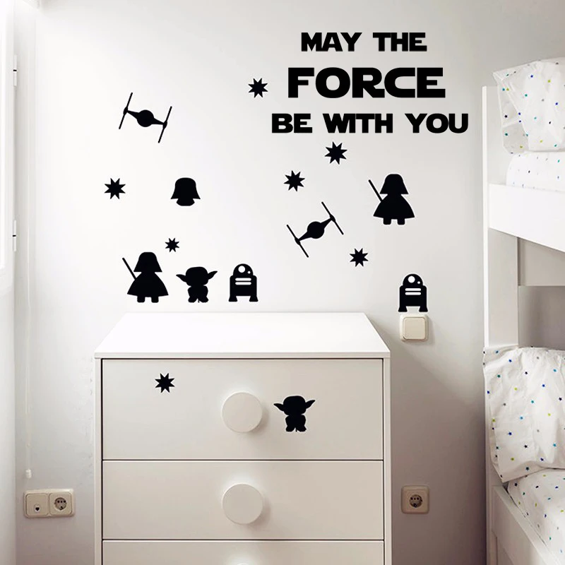 

MAY THE FORCE BE WITH YOU wall stickers for Kids room decor