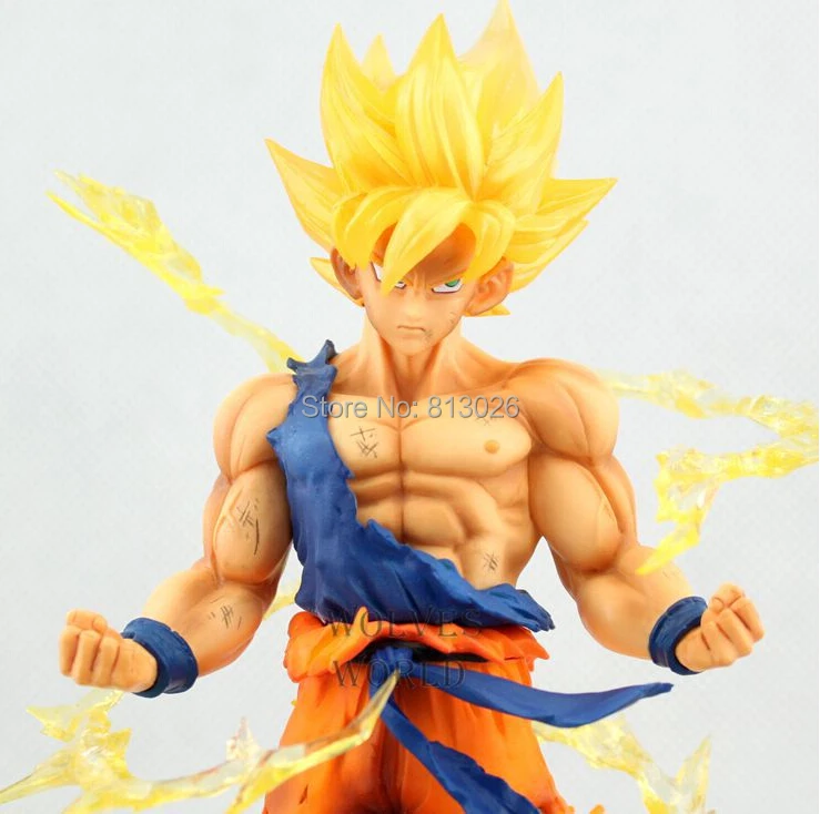 17 см Драконий жемчуг Z Super Saiyan Goku Son Фигурка Гоку в действии ПВХ Коллекционные