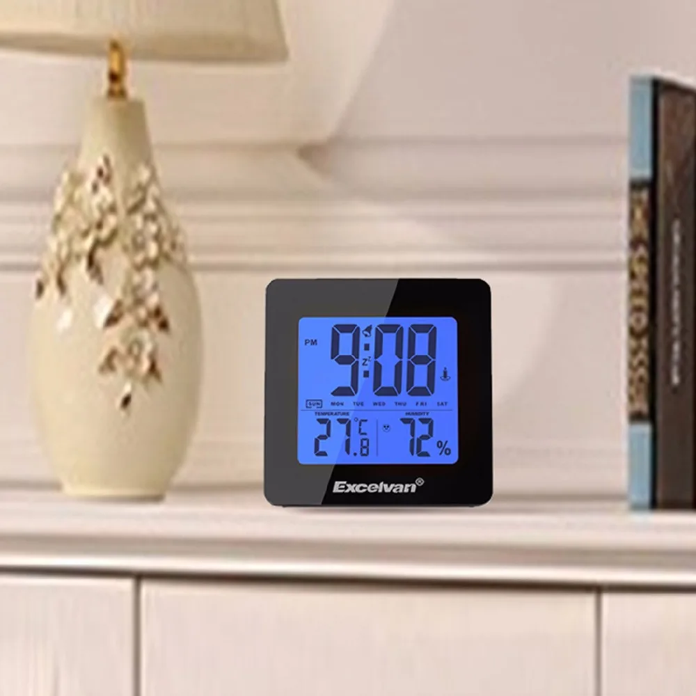 Excelvan 4.3'' Snooze Function Digital LCD Alarm Clock Desk Clocks