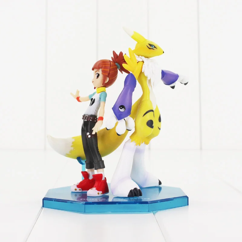 14 см G.E.M GEM Renamon& Макино Ruki фигурка игрушки Аниме Digimon Приключения Лиса Модель Кукла коллекционная игрушка