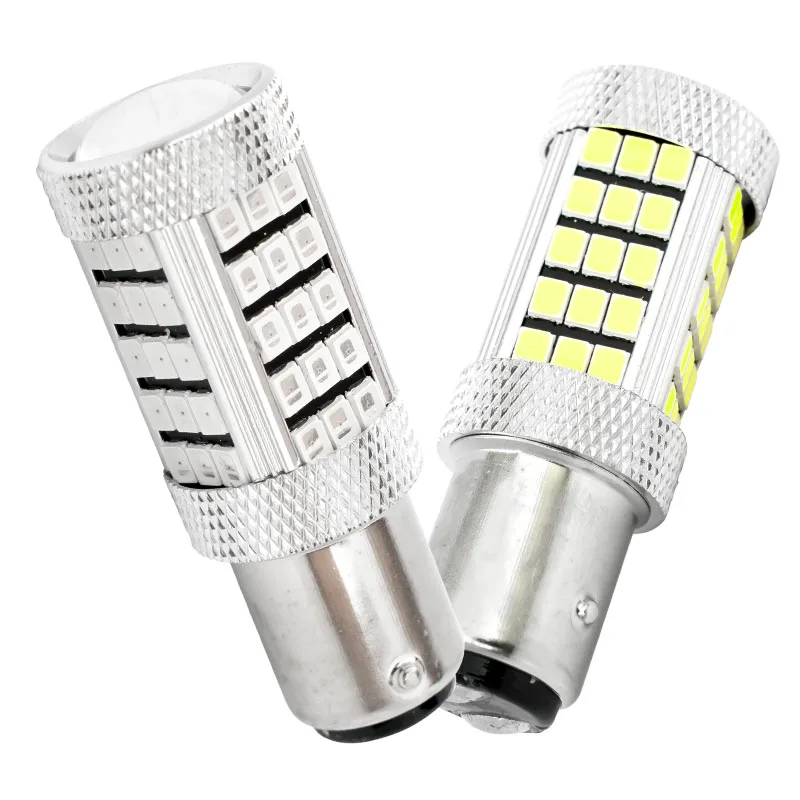 2pcs P21/5W 1157 BAY15D P21/4W 2835 SMD LED car rear stop bulb 21/5W