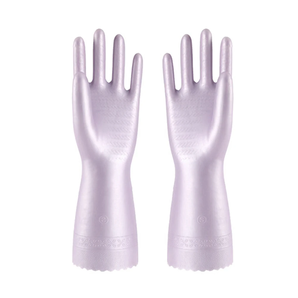 1 Pair Cleaning Gloves Washing Clothes Dishwashing Waterproof Anti-slip Warm PVC WXV Sale 1 Pair Cleaning Gloves Washing Clothes Dishwashing Waterproof Anti-slip Warm PVC WXV Sale