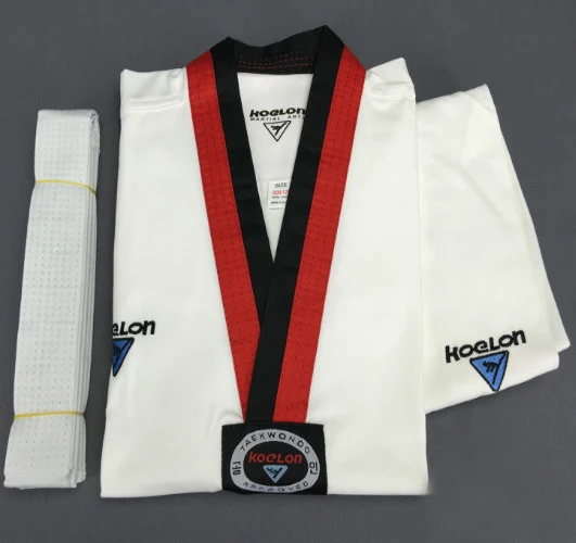 

100% Cotton Taekwondo Uniforms Adult children White dobok tae kwon do Long Sleeve Uniform Kids Clothes taekwondo tkd suits
