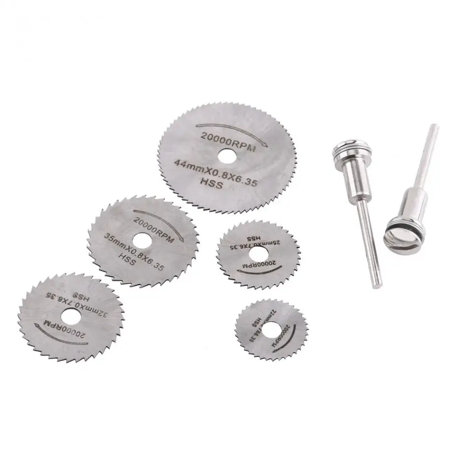 

7 IN 1 22mm 25mm 32mm 35mm 44mm HSS Mini Tool For Metal Cutter Power Set Wood Cutting with 2 Rods with 2 Rods