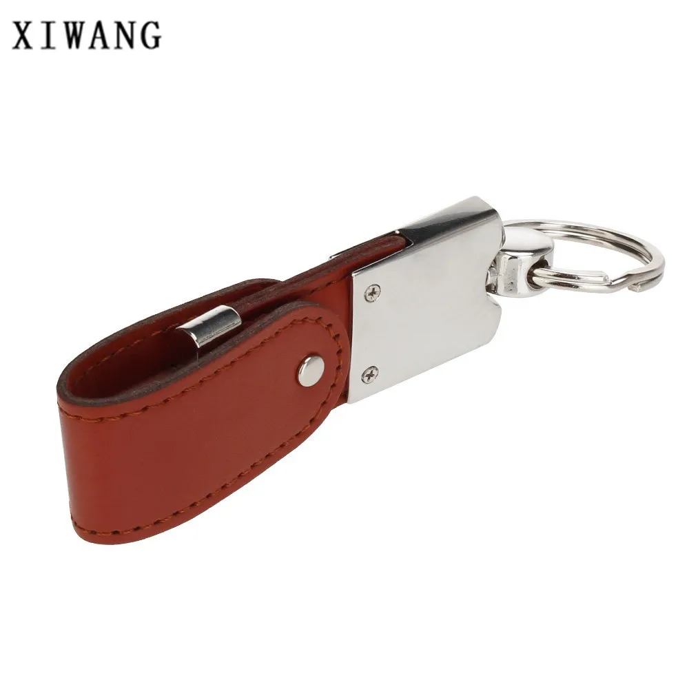 

Metal Leather USB Flash Drive Key Pendrive 128gb usb 2.0 4GB 8GB pen drive 16GB 32GB 64GB Memory Stick custom logo Free Shipping