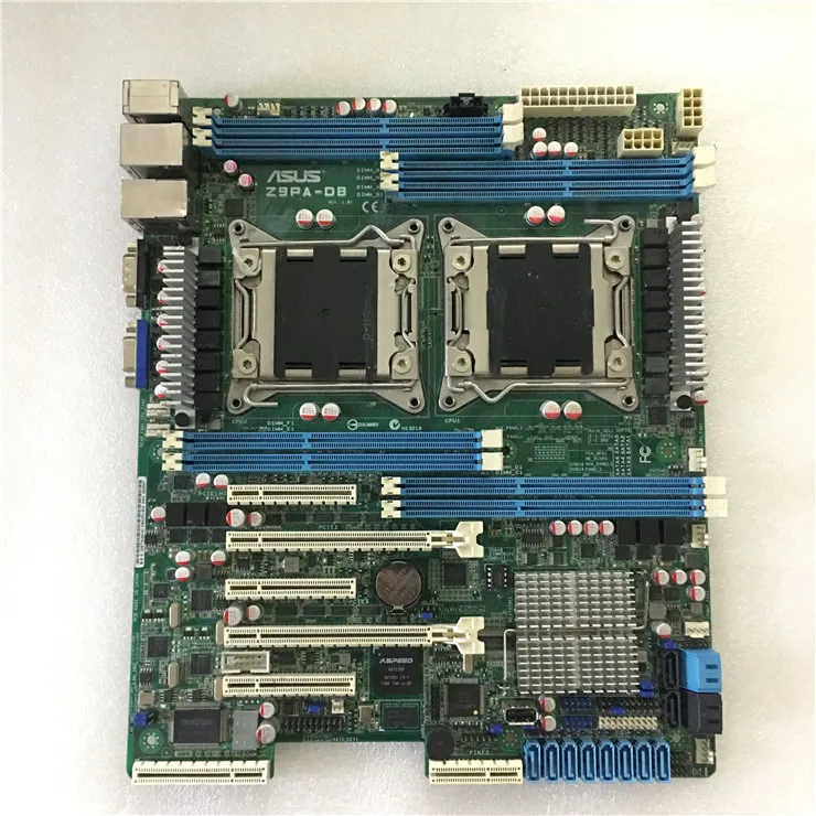  original motherboard for ASUS Z9PA-D8 DDR3 LGA 2011 USB2.0 USB3.0 64GB C602 Chip 8 memory slots Des