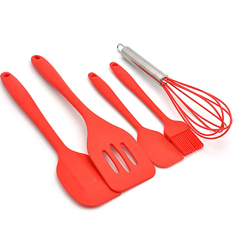 5Pcs Kitchen Utensils Silicone Pastry Cooking Baking Tools Set