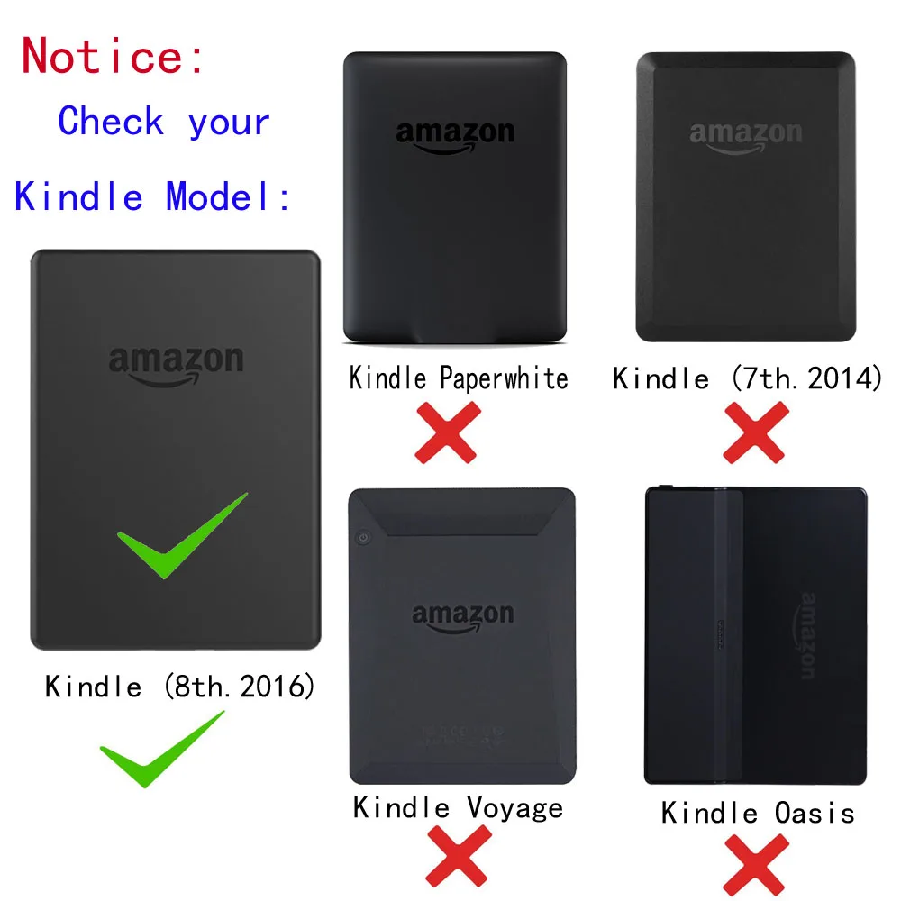 Горячая новинка K8 2016 для Amazon новый Kindle 8 го поколения версия Чехол кожаный чехол с