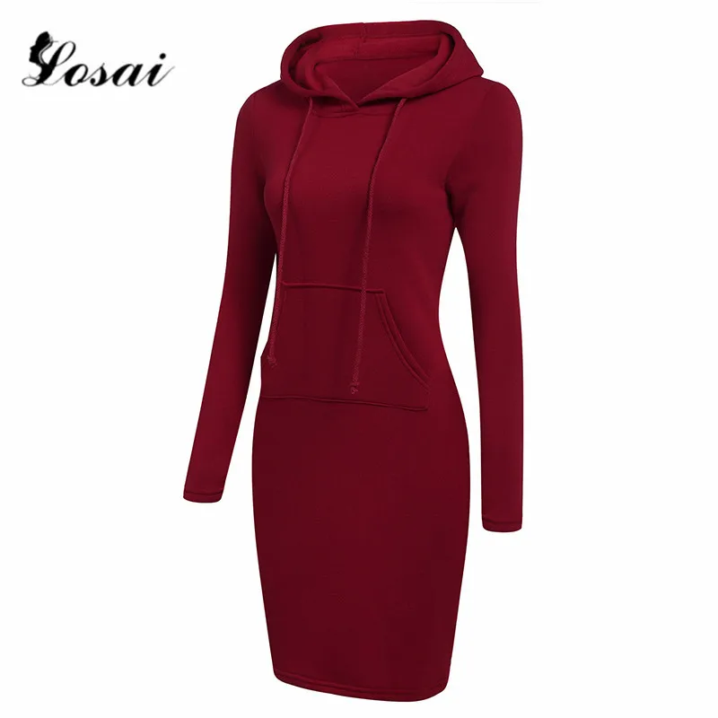 زائد حجم XXL الأزياء مقنعين طويل الأكمام يجز النساء فساتين الخريف الشتاء اللباس السيدات Vestidos هوديس البلوز Vestido زائد حجم XXL الأزياء مقنعين طويل الأكمام يجز النساء فساتين الخريف الشتاء اللباس السيدات Vestidos هوديس البلوز Vestido