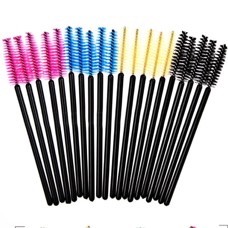 

20psc/set Eyelash Extension Micro Makeup Brushes lash curler Disposable tools Individual Applicators Mascara Wand Eyelash Brush