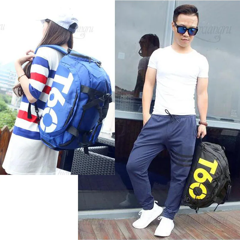 New Men Sport Gym Bag Lady Women Fitness Travel Handbag Outdoor Backpack with Separate Space For Shoes sac de sport