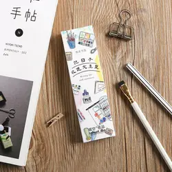 30 листов/упаковка Kawaii Cartoon Study Life Series бумажная карта Закладка Memo Card школьные офисные принадлежности