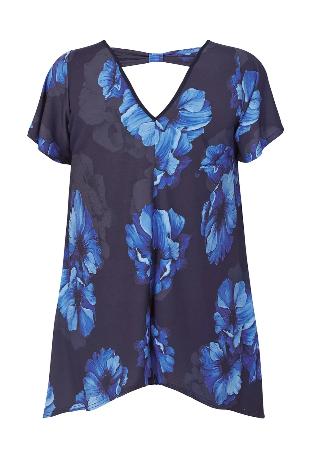 Black-Cobalt-Blue-Floral-Plus-Size-Top-LC251816-5-3