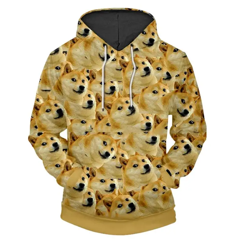 Hot Pullover Hoodie Sweatshirt Big Size Oversized O Neck Hooded Meme 3d