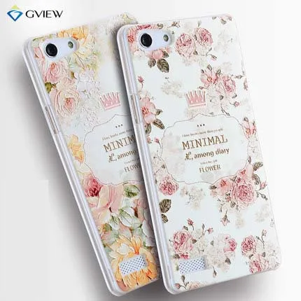 Luxury 3D Relief Painted Hard PC Back Cover Cases For OPPO ...