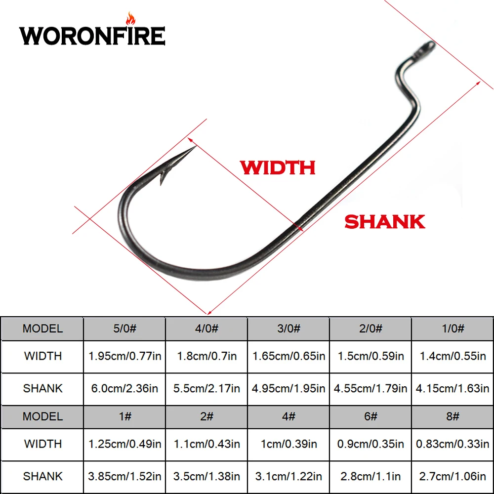Узкий кривошипно крюк для рыбалки 30 шт./пакет с высоким содержанием углерода Сталь 8#6#4#2#, 1#, 1/0#2/0#3/0#5/0# Rig дергающаяся Рыбная мягкие приманки крючок под червя
