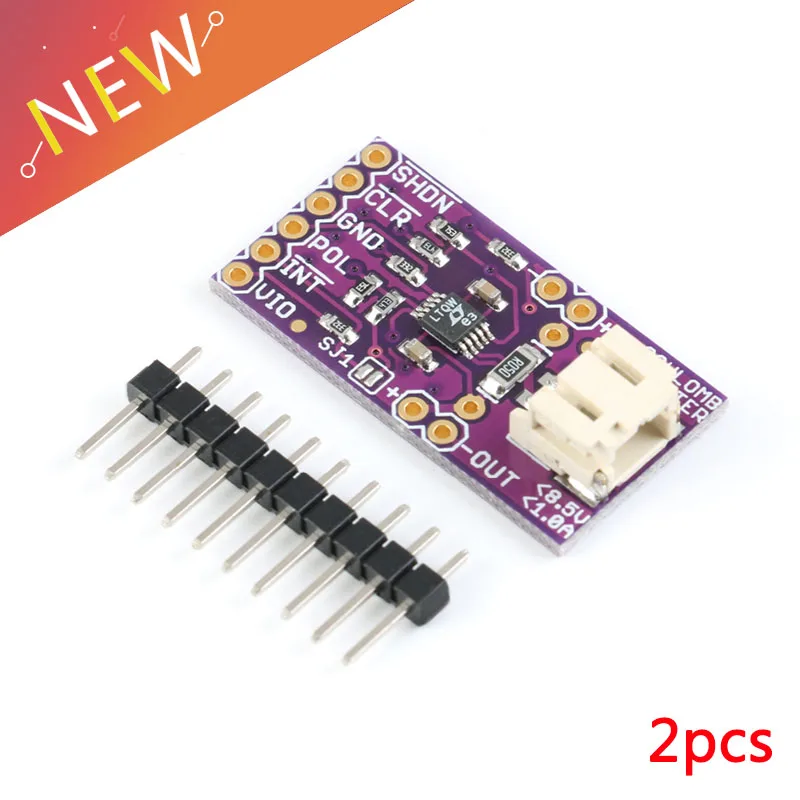 

2Pcs Smart Electronics LTC4150 Coulomb Counter violence battery charge current detection Sensor detection Module