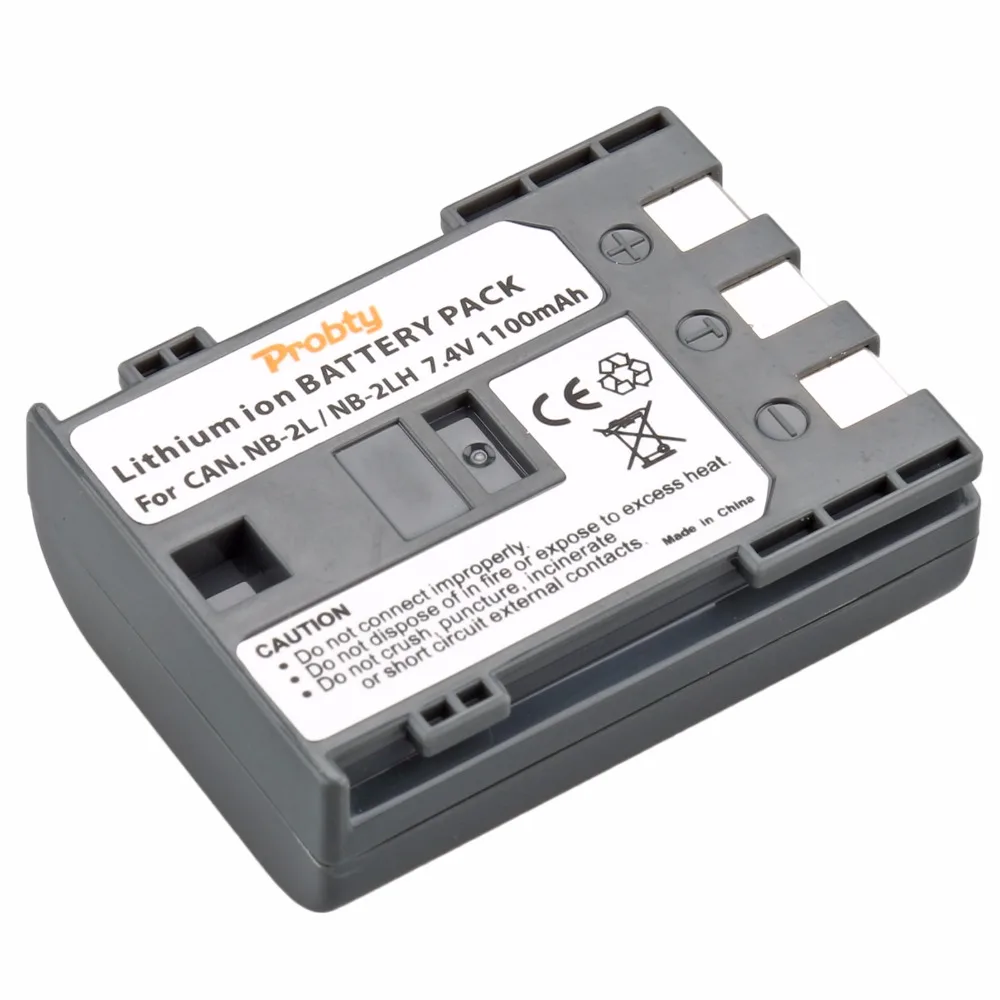 

Probty NB-2LH NB-2L NB 2L ReChargeable Battery for Canon PowerShot S80 S70 S60 S50 S45 S40 S30 G9 G7 DC420 DC410 EOS 400D Camera