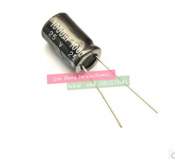 

250pcs/lot 1000uF 25V 20% 10x20mm Through Hole Aluminum electrolytic capacitor