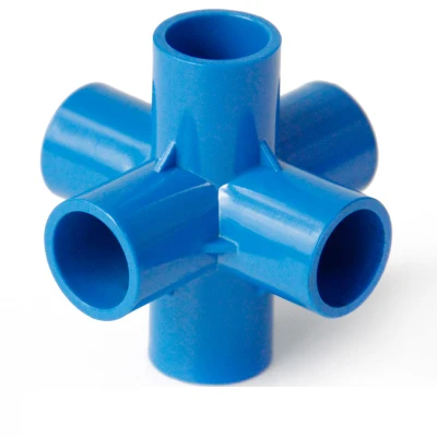 20mm Inner Diameter 6 Way PVC Tube Joint Pipe Fitting Coupler Adapter