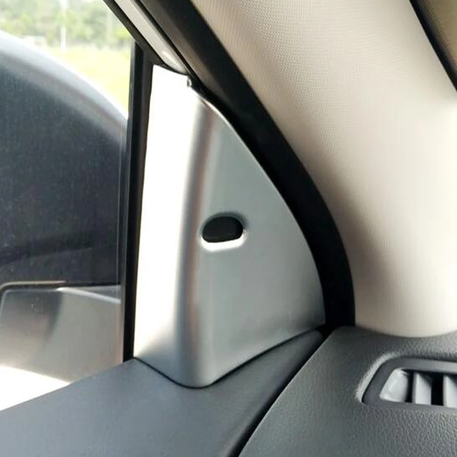 

YAQUICKA 2Pcs/set ABS Car Styling Front Inner Window Triangle Cover Sticker Trim For Nissan Qashqai 2015 2016 2017 Accessories