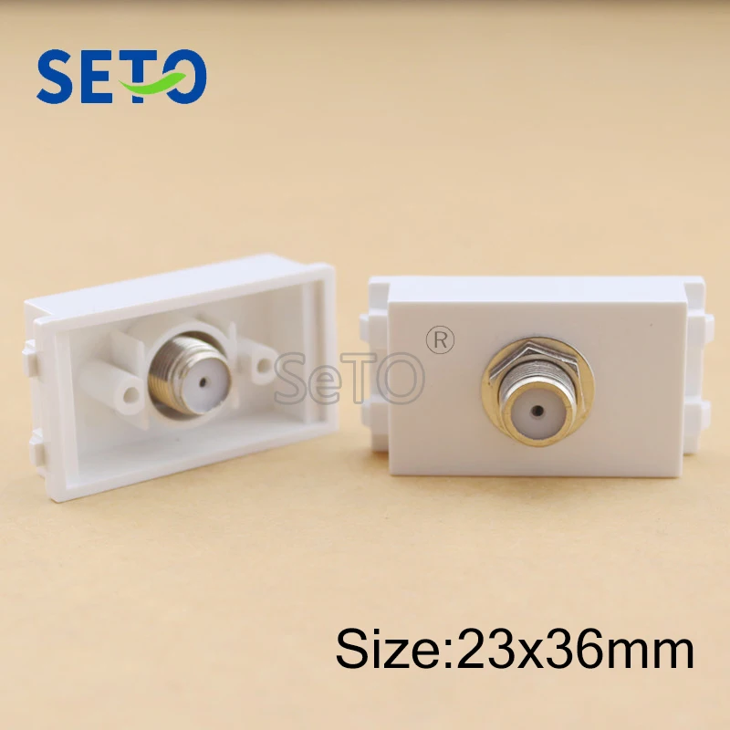 

SeTo 128 Type F Head Digital TV Module British System TV Connector Keystone For Wall Plate Socket