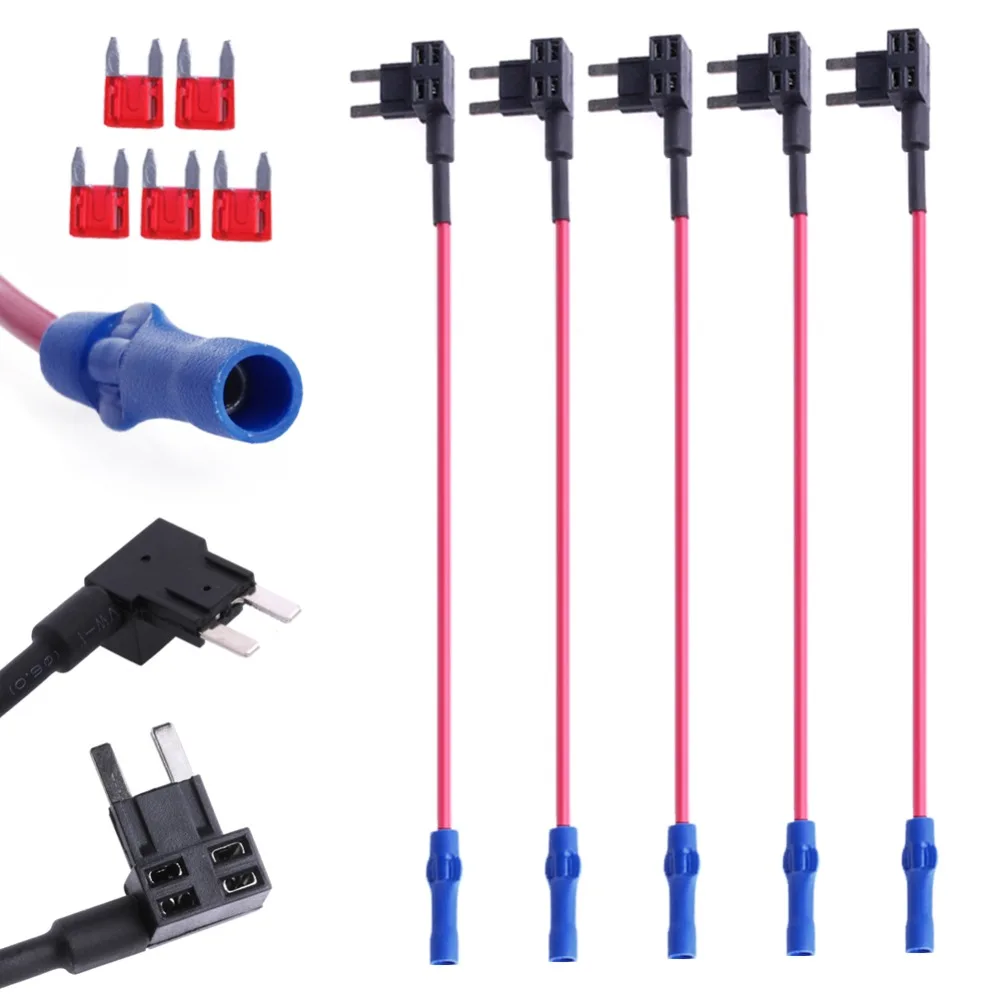 10PCS=5Pcs Mini ATM 5pcs 10A Fuse Inserts Fuse Adapter tap Dual Adapter Holder For Car Auto Truck 10PCS=5Pcs Mini ATM 5pcs 10A Fuse Inserts Fuse Adapter tap Dual Adapter Holder For Car Auto Truck