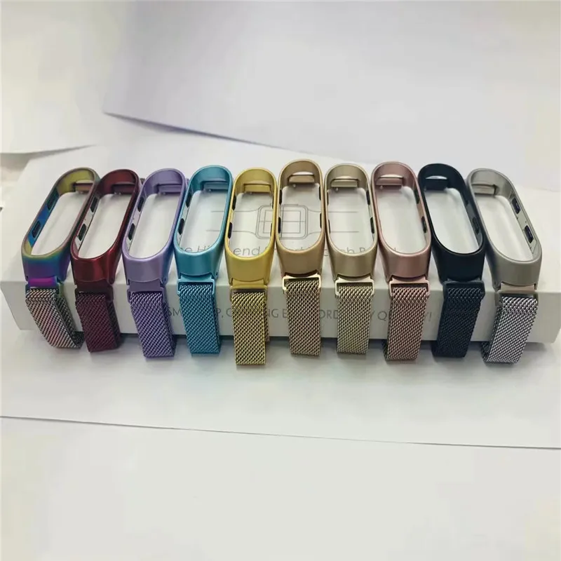 Сменные браслеты mi lanese с петлей для Xiaomi mi 4, 3, ремешок с магнитной застежкой, браслеты, аксессуары для Xiaomi mi, 3 серии