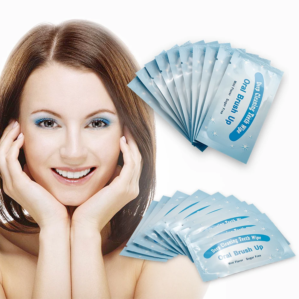 10PCS/lot Oral Hygiene Teeth Whitening Teeth Wipe Dental