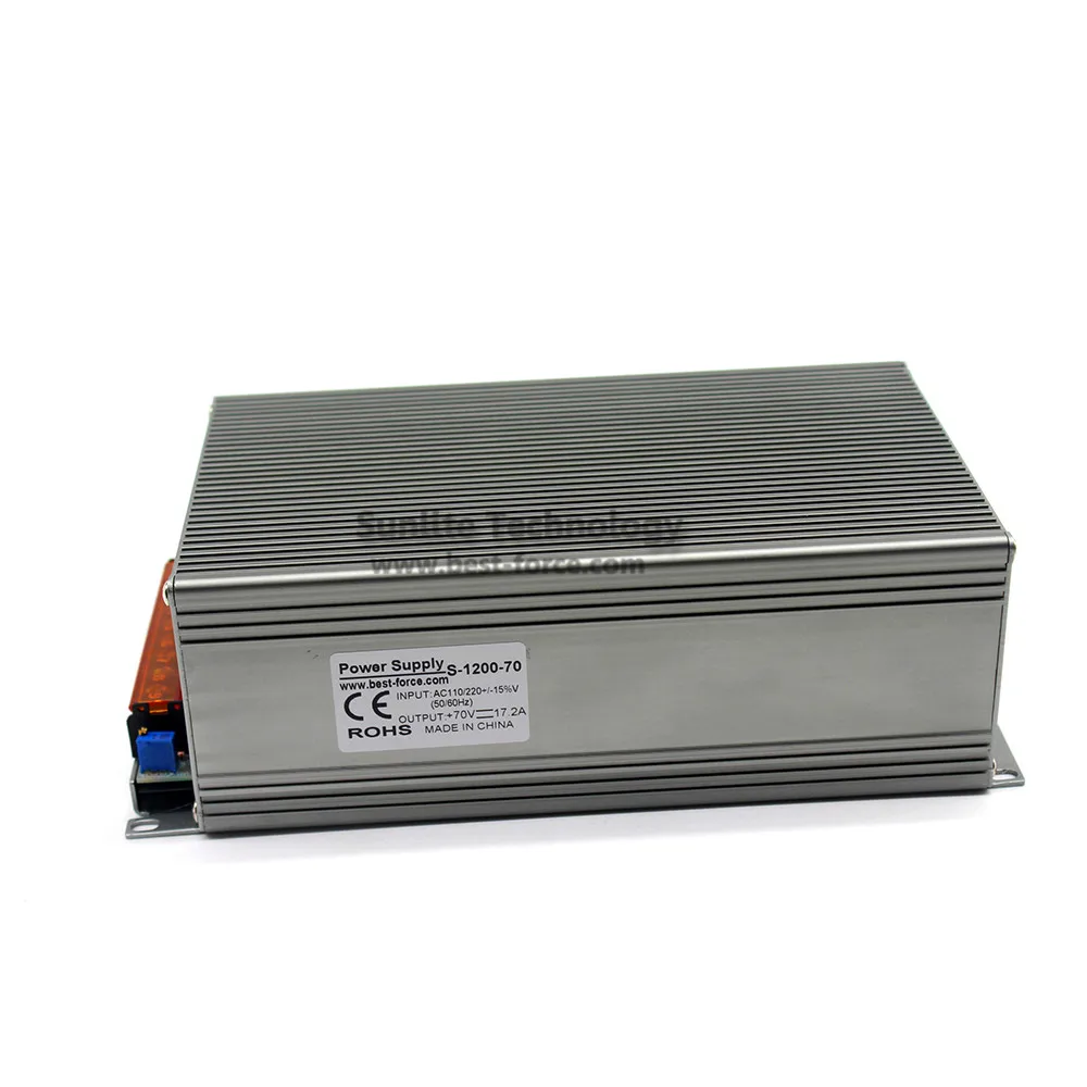 Одиночный выход DC 70V переключатель питания DC70V 17.2A 1200W источник светодиодный