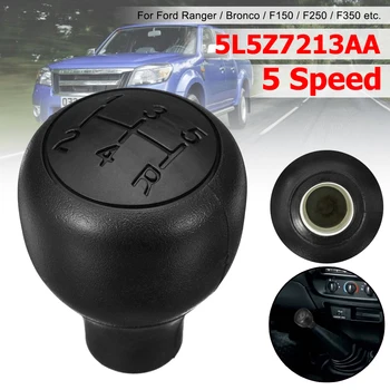 

5 Speed Manual Rubber Gear Shift Knob Head Lever Shifter For Ford Ranger 1988-2011 F150 F250 F350 Bronco