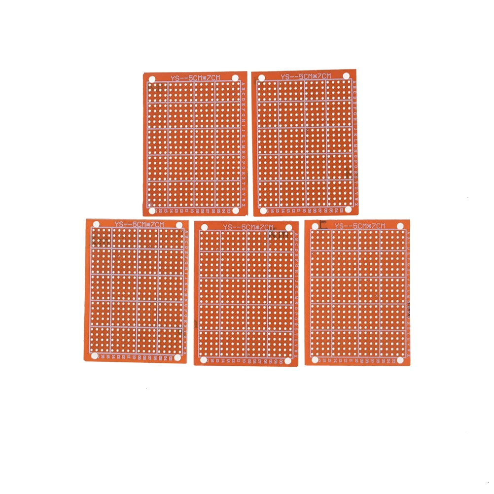 Zlinkj 10 шт. 5X7 см 1,2 мм orange печатных плат печатную плату печатной платы прототипа платы одной стороны Медь PCB Плиты