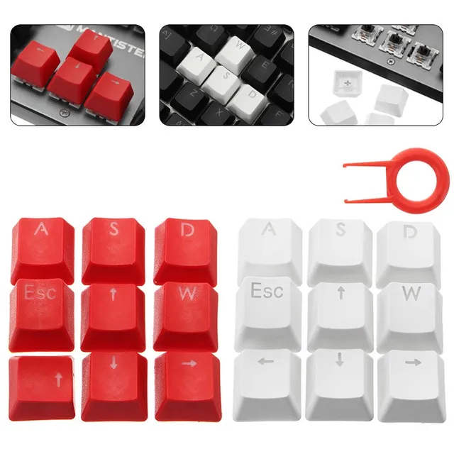 DIY Keyboard Replacement Keys WASD Direction Keys Caps Injection