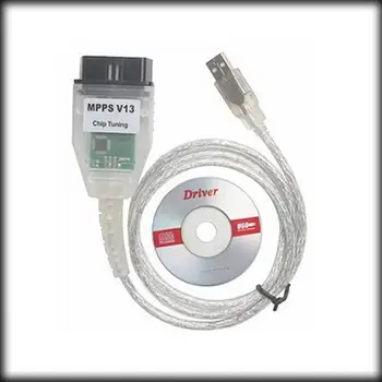

by dhl or ems 50pcs MPPS V13.02 Interface USB OBDII OBD2 For V W for AUDI for BMW Citroen Ecu Flasher 16 Pin Free shipping